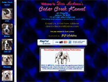 Tablet Screenshot of americanbulldogs.net